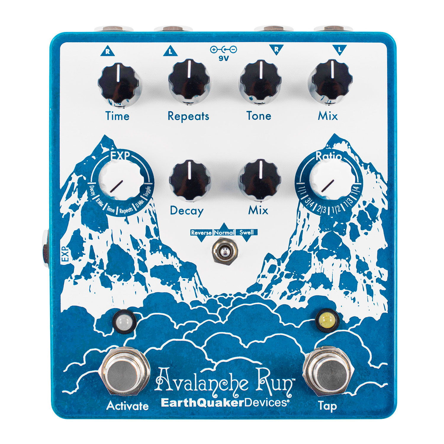 EarthQuaker Devices Avalanche Run V2 Stereo Delay and Reverb