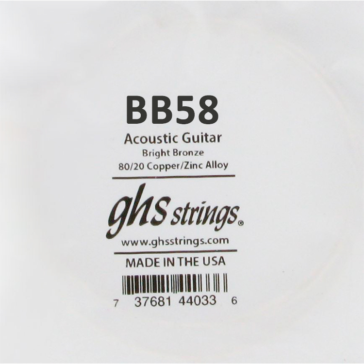 Ghs Singola acustica Bright Bronze 058