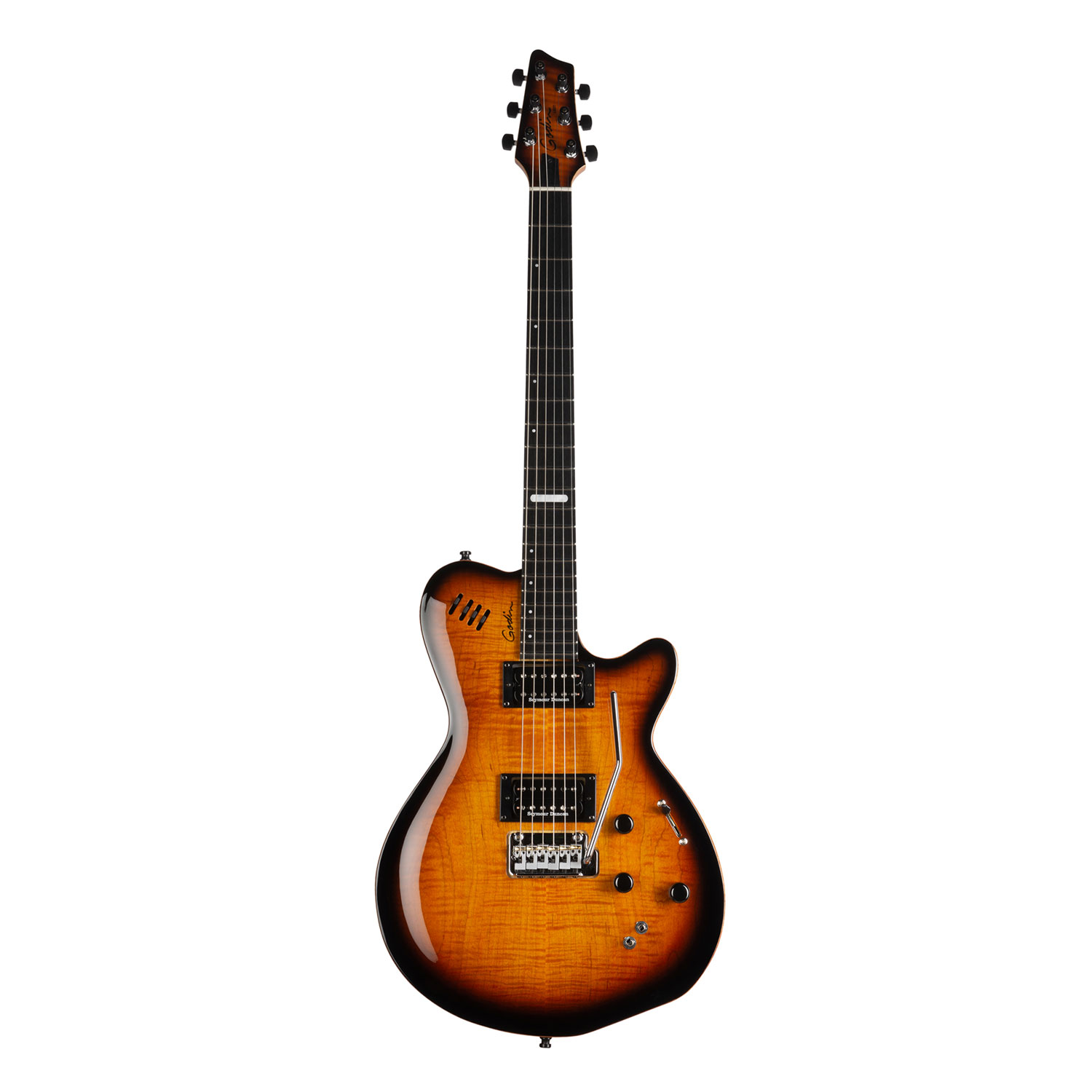 Godin Electrics LGXT Synth Access 3 Voice Cognac Burst Flame