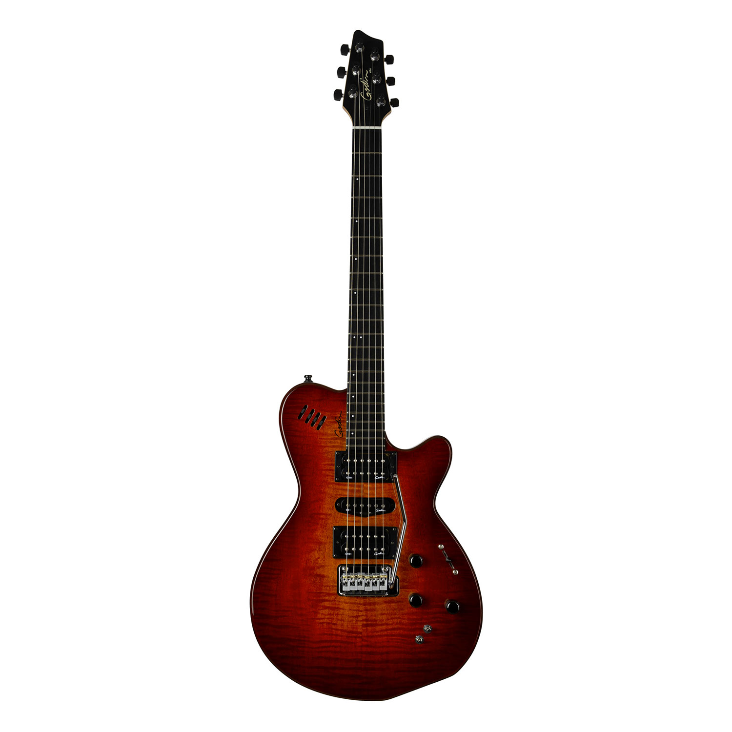 Godin Electrics xtSA Synth Access 3 Voice Light Burst Flame