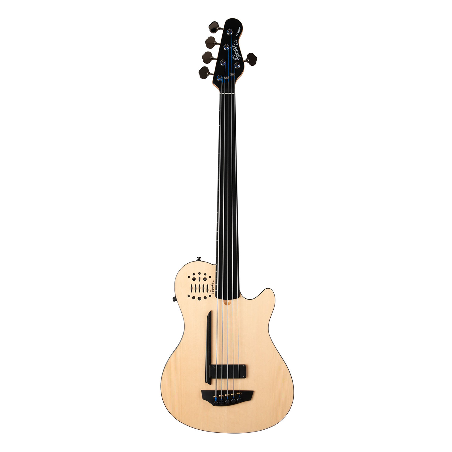 Godin Multiac A5 ULTRA Semi-Acoustic Basses A/E Fretless Natural