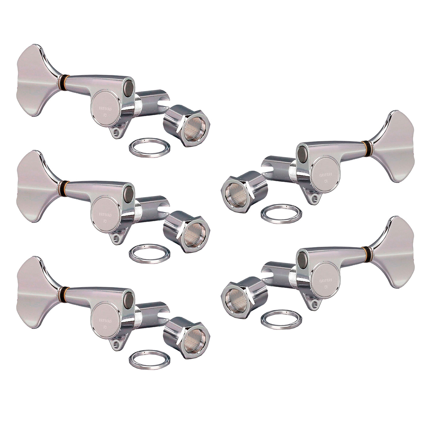 Gotoh Meccaniche Basso 3L+2R Chrome