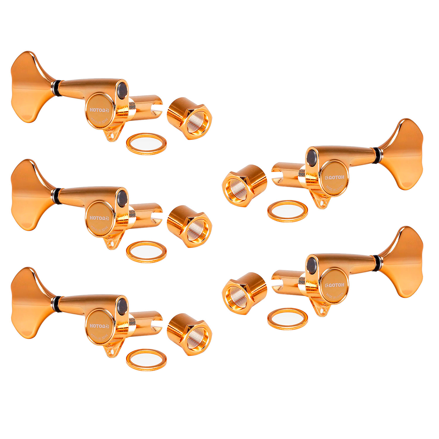 Gotoh Meccaniche Basso 3L+2R Gold