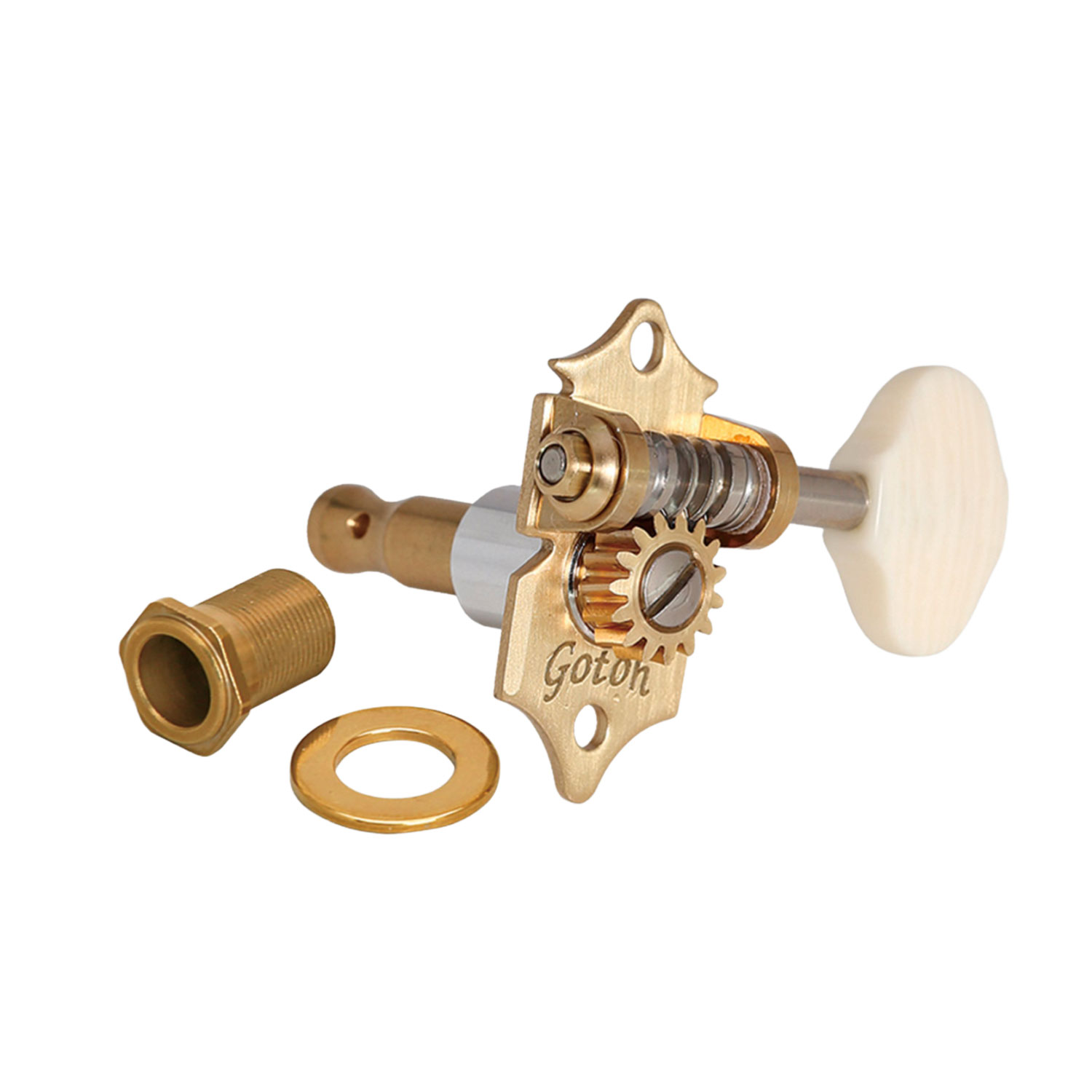 Gotoh Meccaniche Acustica 3L+3R Brass