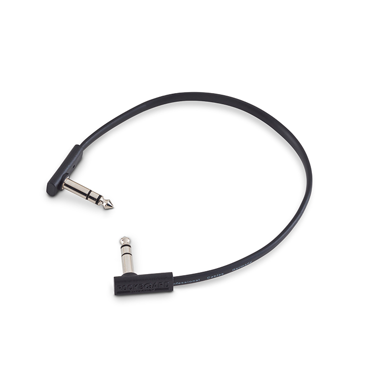 RockBoard Flat Patch TRS Cable Black 30cm