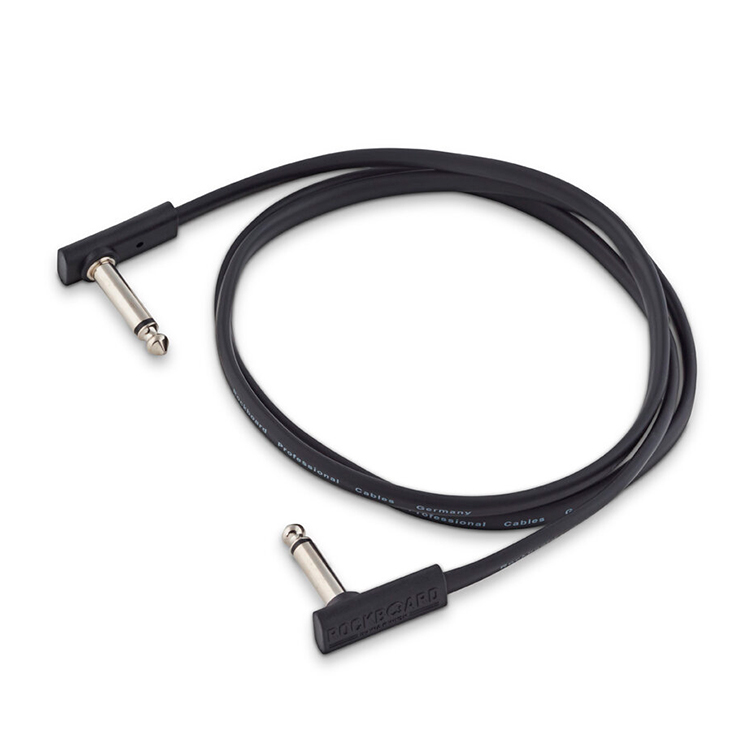 RockBoard Flat Patch Cable Black 100cm